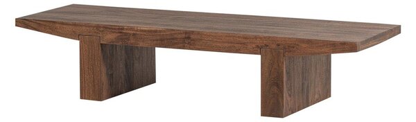 Konferenční stolek z masivu akácie v tmavě přírodní barvě 48x152 cm Eron – WOOOD