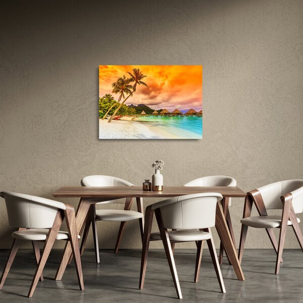 Skleněný obraz - Ostrov Bora Bora (70x50 cm)