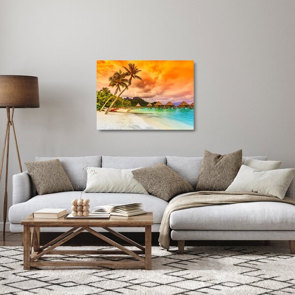 Skleněný obraz - Ostrov Bora Bora (70x50 cm)
