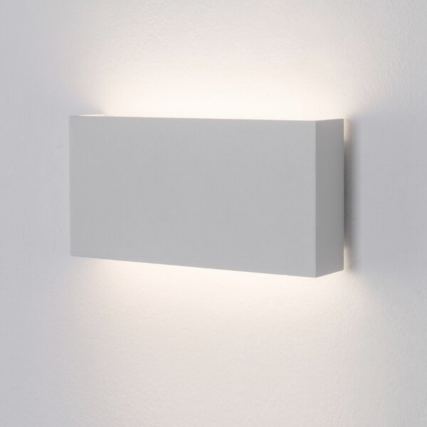 Bílé kovové venkovní nástěnné LED světlo Nova Luce Mile