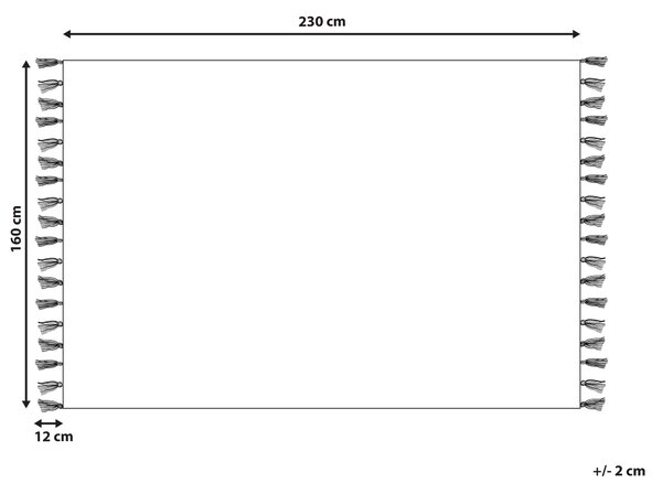 Koberec KARS Zelená 160 x 230 cm Bavlna