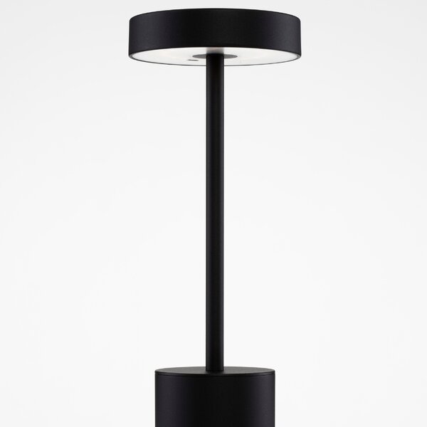 Černá kovová zahradní stolní LED lampa Nova Luce Fumo