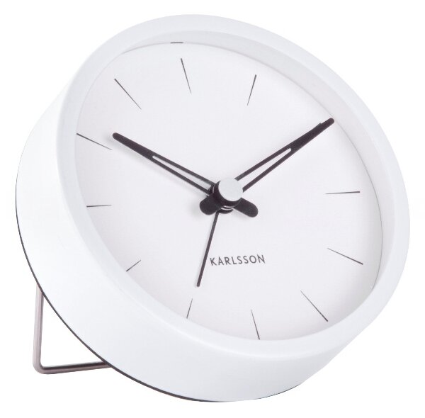 Designový budík 5835WH Karlsson 9cm