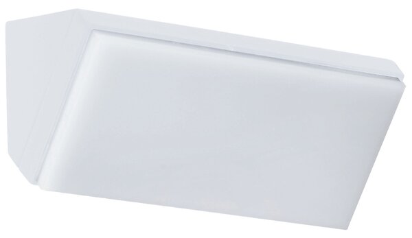 Bílé kovové venkovní nástěnné LED světlo Nova Luce Keen
