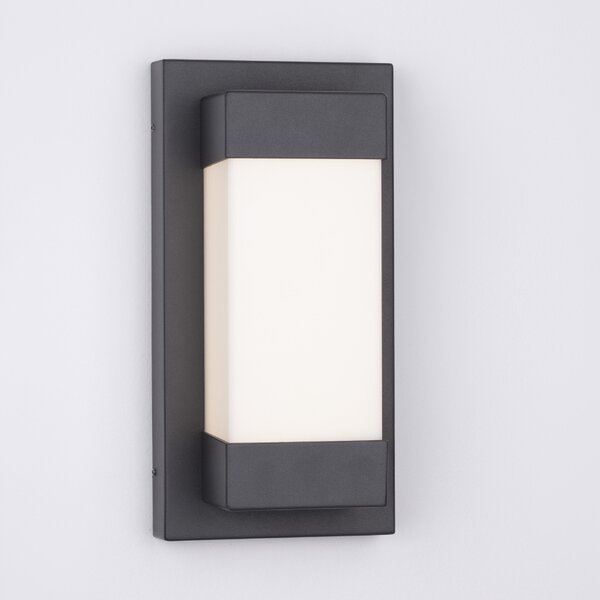 Černé kovové venkovní nástěnné LED světlo Nova Luce Leto II