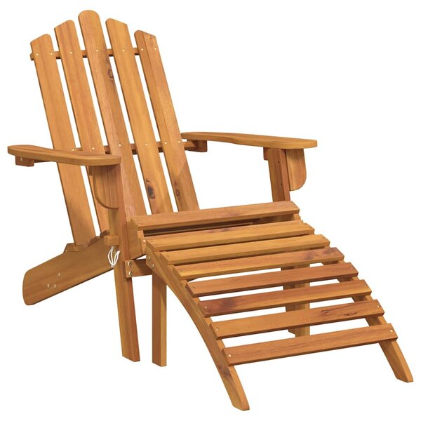 Zahradní židle Adirondack s podnožkami 2 ks masivní akácie 3145015