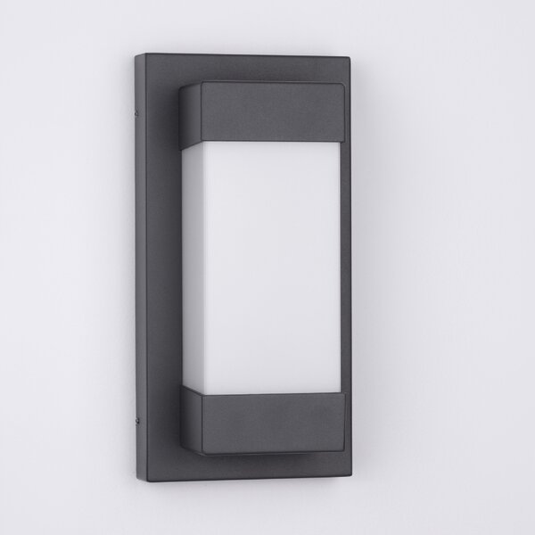 Černé kovové venkovní nástěnné LED světlo Nova Luce Leto II