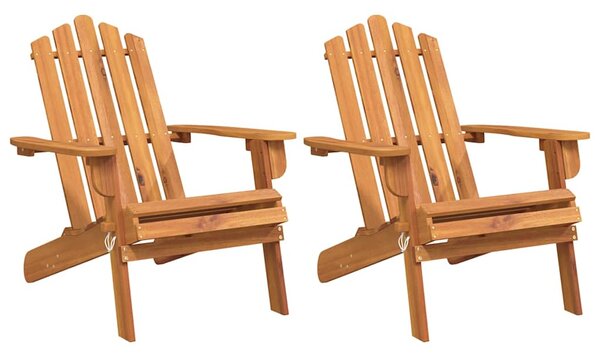 Zahradní židle Adirondack 2 ks masivní akáciové dřevo 3145014