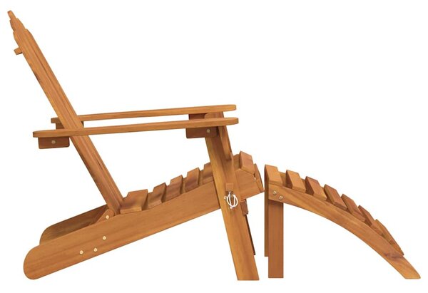 Zahradní židle Adirondack s podnožkami 2 ks masivní akácie 3145015