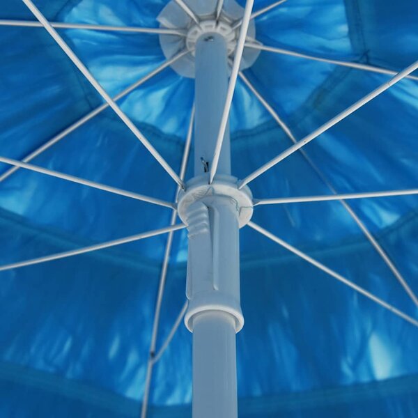 Plážový slunečník Hawaii modrý 300 cm 314696