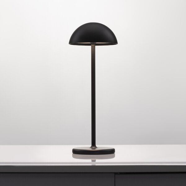 Černá kovová zahradní stolní LED lampa Nova Luce Rose