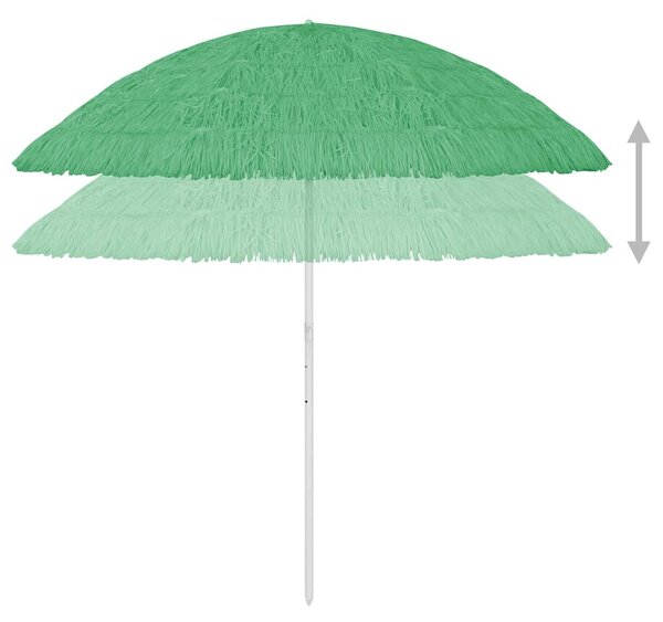Plážový slunečník Hawaii zelený 300 cm 314699