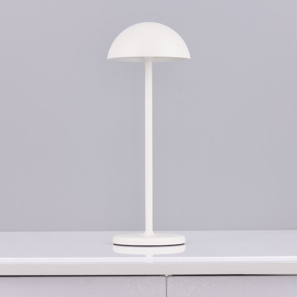 Bílá kovová zahradní stolní LED lampa Nova Luce Rose