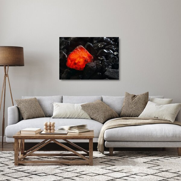 Skleněný obraz - Žhnoucí nerost (70x50 cm)