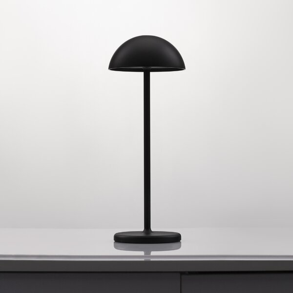 Černá kovová zahradní stolní LED lampa Nova Luce Rose