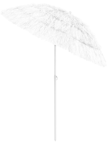 Plážový slunečník Hawaii bílý 180 cm 314700
