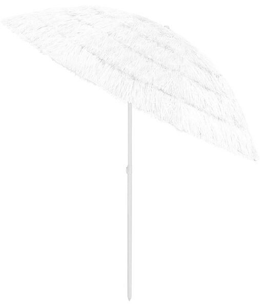 Plážový slunečník Hawaii bílý 240 cm 314701