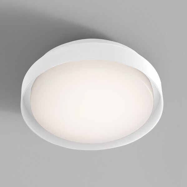 Bílé kovové venkovní stropní LED světlo Nova Luce Oliver 27 cm