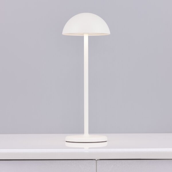 Bílá kovová zahradní stolní LED lampa Nova Luce Rose