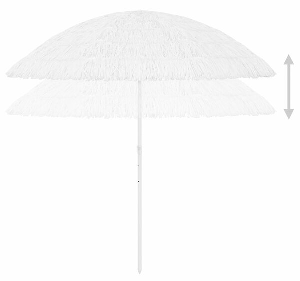 Plážový slunečník Hawaii bílý 300 cm 314702