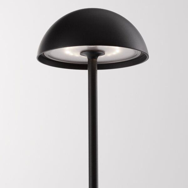 Černá kovová zahradní stolní LED lampa Nova Luce Rose
