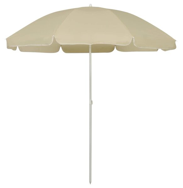 Plážový slunečník pískově žlutý 240 cm 314703