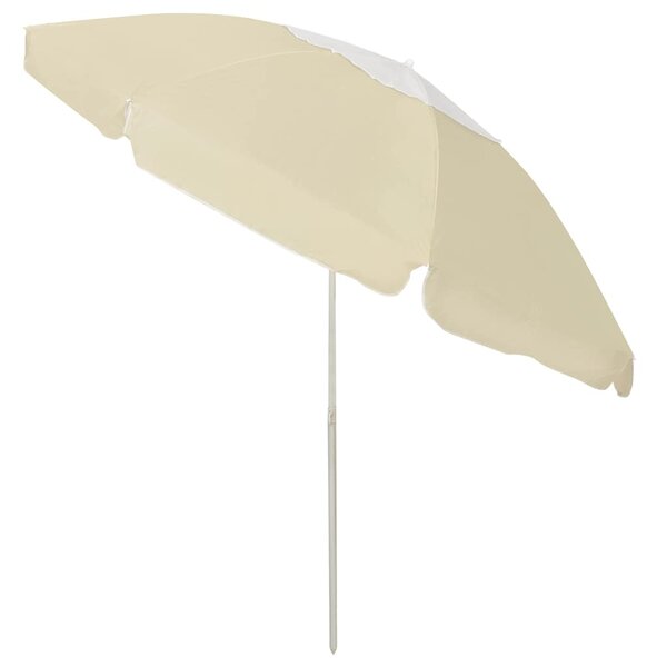 Plážový slunečník pískově žlutý 240 cm 314711