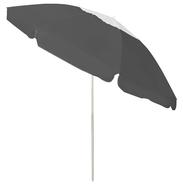 Plážový slunečník antracitový 240 cm 314714