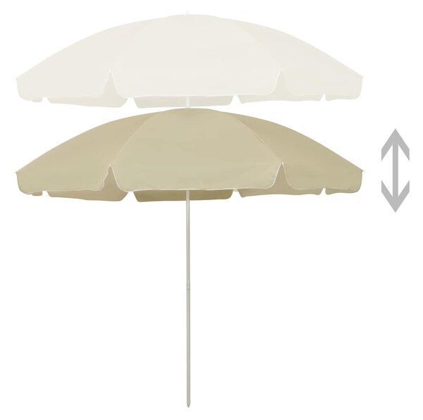 Plážový slunečník pískově žlutý 300 cm 314707