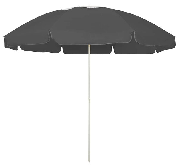 Plážový slunečník antracitový 240 cm 314714