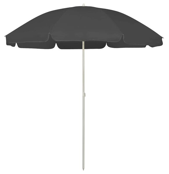 Plážový slunečník antracitový 240 cm 314706