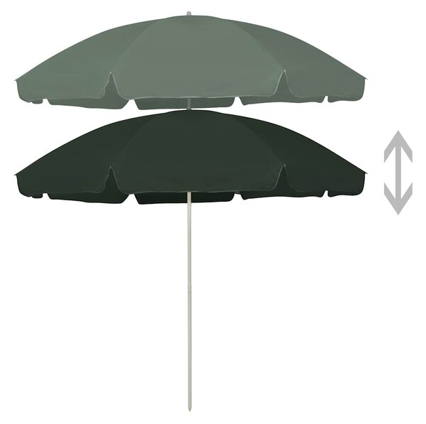 Plážový slunečník zelený 300 cm 314709