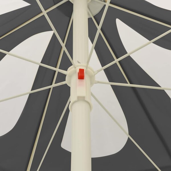 Plážový slunečník antracitový 240 cm 314714