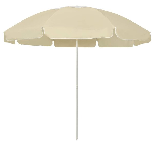Plážový slunečník pískově žlutý 240 cm 314711