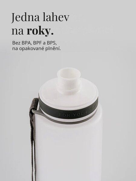 Plastová BPA free lahev z tritanu EQUA Matte White 600 ml