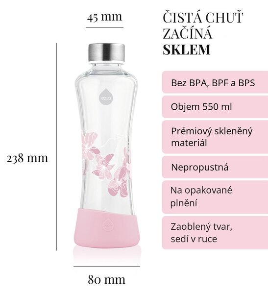 Skleněná lahev EQUA Magnolia 550 ml