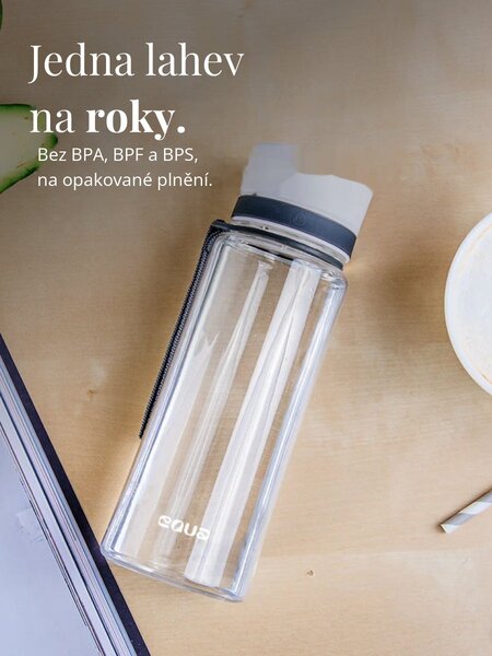 Plastová BPA free lahev z tritanu EQUA Plain White 600 ml