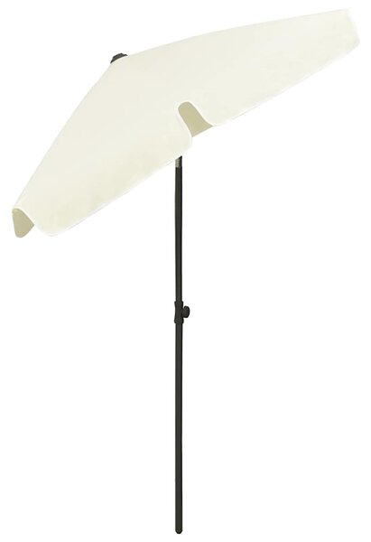 Plážový slunečník pískově žlutý 180 x 120 cm 314719