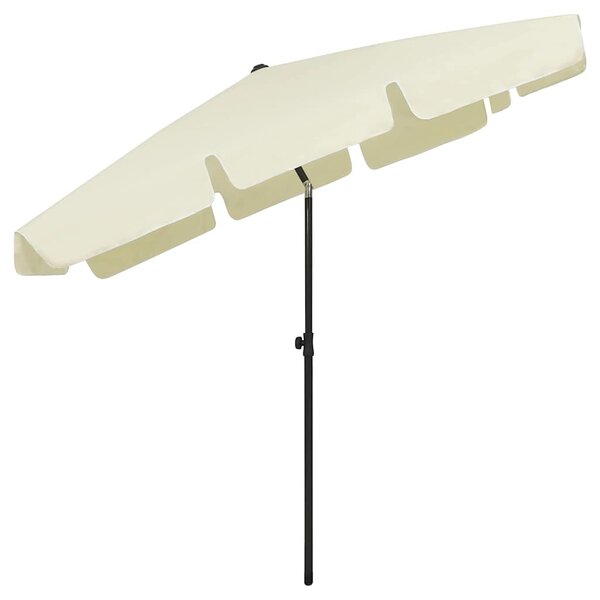 Plážový slunečník pískově žlutý 200 x 125 cm 314727