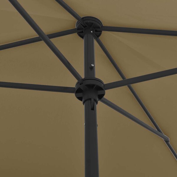 Plážový slunečník taupe 200 x 125 cm 314730