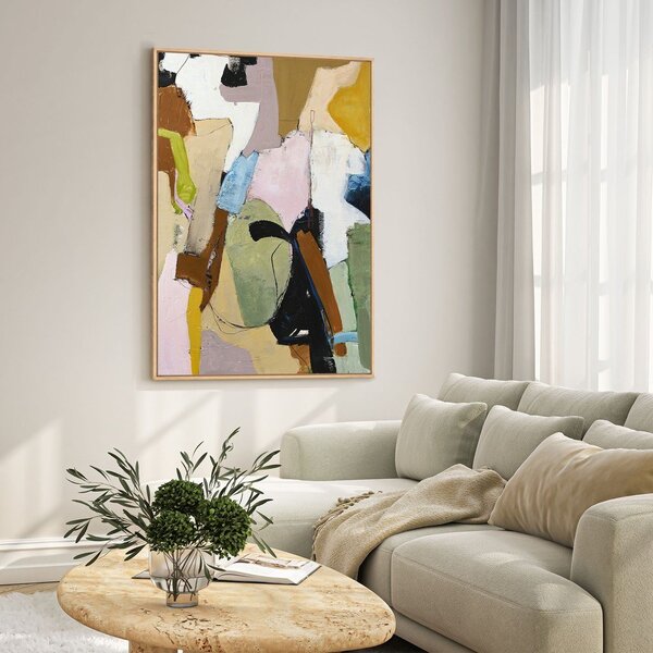 Tištěný/s ručně malovanými prvky obraz s rámem/na plátně 93x117 cm Out Of Ordinary – Malerifabrikken
