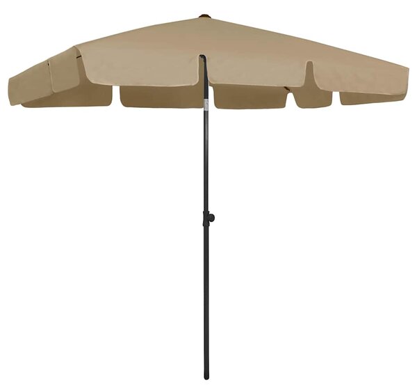 Plážový slunečník taupe 200 x 125 cm 314730