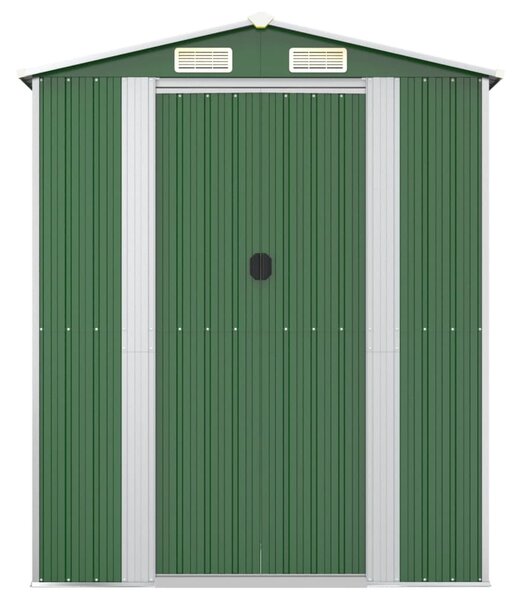Zahradní kůlna zelená 192x274x223 cm pozinkovaná ocel 3147428