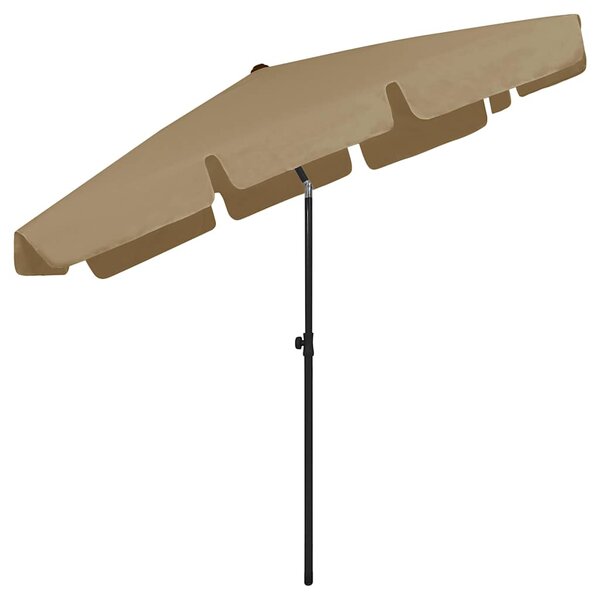 Plážový slunečník taupe 200 x 125 cm 314730
