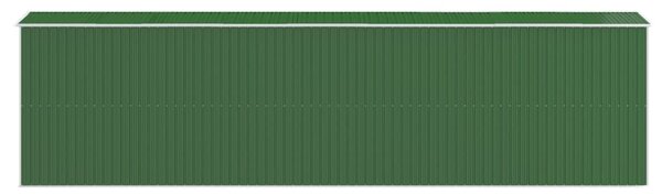 Zahradní kůlna zelená 192x772x223 cm pozinkovaná ocel 3147434