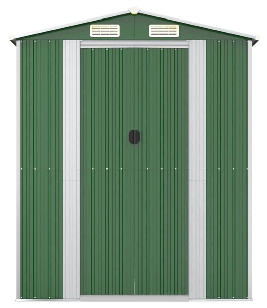 Zahradní kůlna zelená 192 x 689 x 223 cm pozinkovaná ocel 3147433