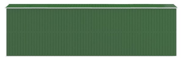 Zahradní kůlna zelená 192x606x223 cm pozinkovaná ocel 3147432