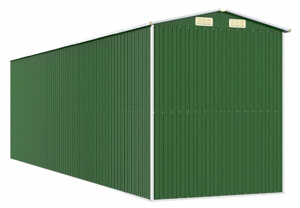 Zahradní kůlna zelená 192 x 689 x 223 cm pozinkovaná ocel 3147433