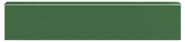 Zahradní kůlna zelená 192x938x223 cm pozinkovaná ocel 3147436