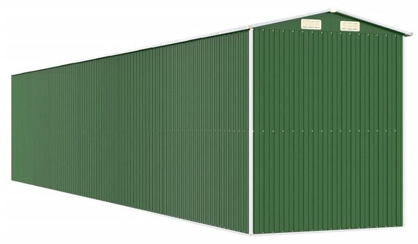 Zahradní kůlna zelená 192x1021x223 cm pozinkovaná ocel 3147437